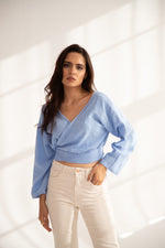 Load image into Gallery viewer, COCO BLUE blouse
